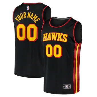 youth fanatics branded black atlanta hawks custom fast brea-356